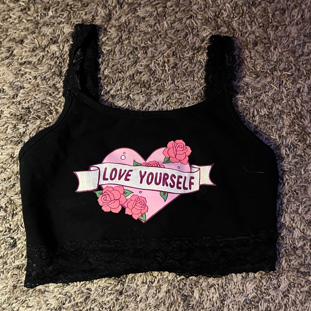 Love Yourself Cropped Tank